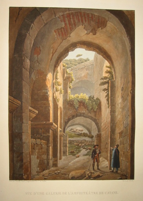  Vue d'une galerie de l'amphitéà¢tre de Catane 1822-1826 Parigi 